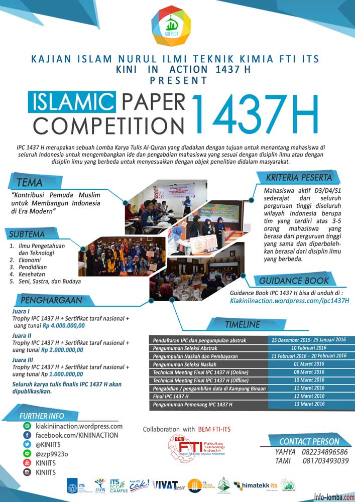 ISLAMIC PAPER COMPETITION 1437 H